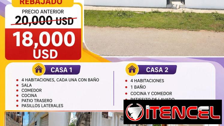 GRAN OPORTUNIDAD, 2 CASAS 2 PROPIEDADES