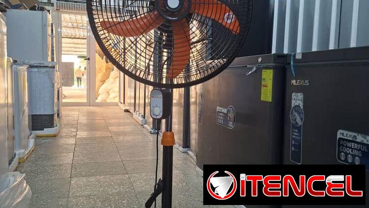 Milexus 18″ Ventilador de pedestal *naranja*