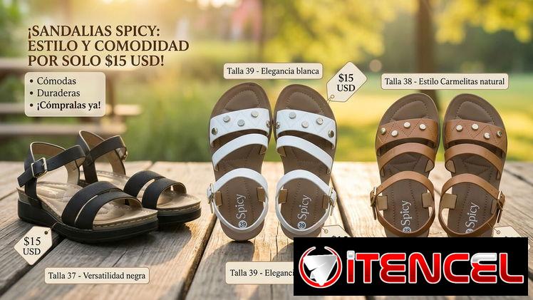 Sandalias multiples colores, varias tallas