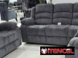 Juego de sofa y butacas reclinables