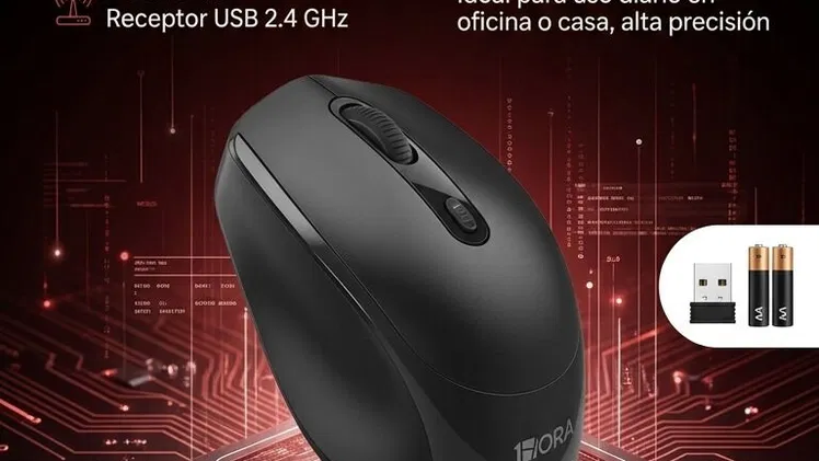 📌🎮Mouse inalambrico 1HORA – 💲12 USD🍷