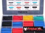 Caja de termoretractil de todas las medidas 750 piezas en colores para q peguen con los cables. Calidad. Si quiere la mi
