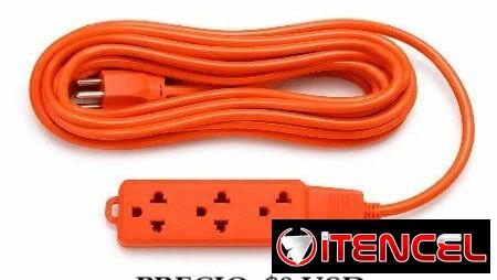 EXTENSIÓN ELÉCTRICA NARANJA 10M, ENTREGA DE FACTURA, VARIEDAD DE EXTENSIONES Y REGLETAS