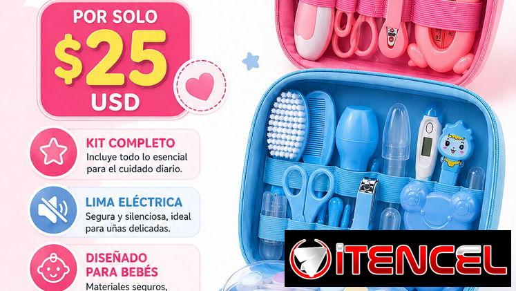 Kit de aseo para bebé + lima electrica