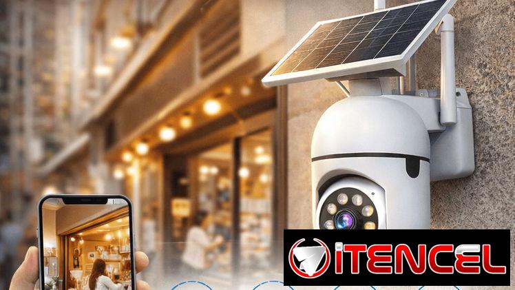 Cámara de seguridad Solar/ Wifi/Visor lente 4 Mpx
