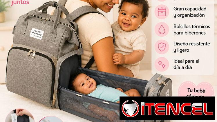 🎒✨ ¡La Mochila Pañalera Expandible que Toda Mamá Necesita! 👶🍼 ✅ Súper espaciosa ✅ Diseño moderno y elegante ✅ Incluye