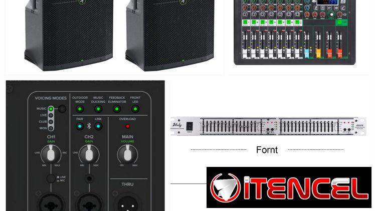 Sistema p.a 2 mackie thump 215xt , mixer ecualizador  new