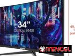 Monitor Curvo Ultra Ancho Sceptre 34” WQHD 180Hz