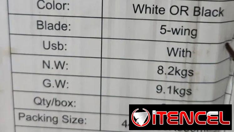 Ventilador recargable Milexus