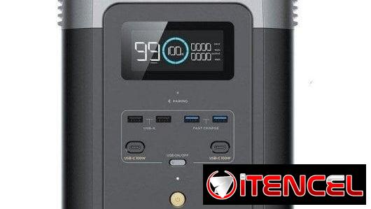 EcoFlow DELTA 2 con 1024Wh, 1800W – Pico 2700W, Batería LiFePO Expandible hasta 3kWh Estación de Energía Portátil