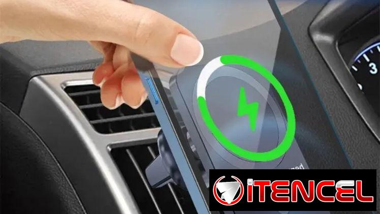 Cargador magnético para su auto! Cargue y fije su móvil con total comodidad.