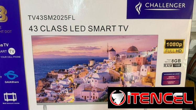 Smart TV challengers de 43 pulgadas con soporte a la pared