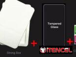 combo de 2 Micas de cristal templado y un forro negro d silicona negro de Mica tecno spark Tecno pop 7 BF6! Nuevo