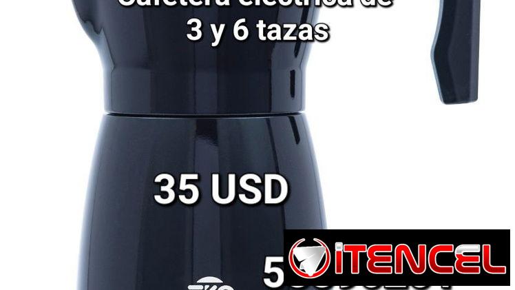 Cafeteras electricas de 3 y 6 tazas