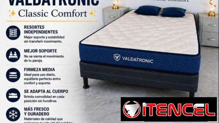 Colchones cameros de caja marca Valdatronic importados entrega sin costo adicional en toda la Habana