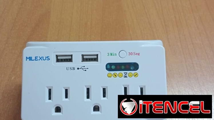 Protector de voltaje multipuertos 120V -15A