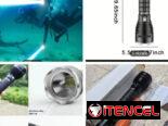 Linternas de pesca submarina, resiste 100m, 2 baterias 5000mah_55 USD_AX
