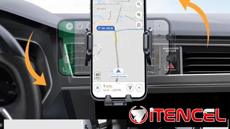 – Soporte celular para auto Miracase Phone Holder para Auto – Dark Black