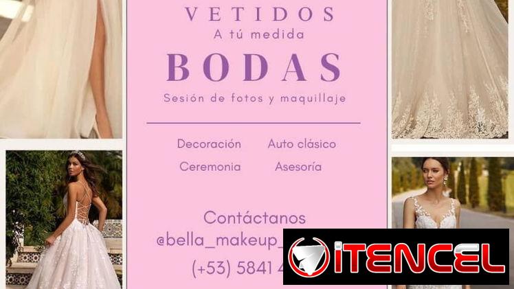 Fotografía de bodas. Vestido de novia, maquillaje y peinado