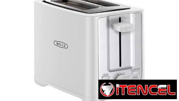 🍞 BELLA Tostadora 2 Rebanadas Ranuras Anchas Auto Shut-Off Blanca 6 Niveles + Defrost & Reheat | Envío* + Garantía**