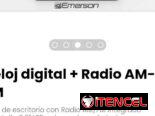Reloj de escritorio con Radio AM/FM integrado