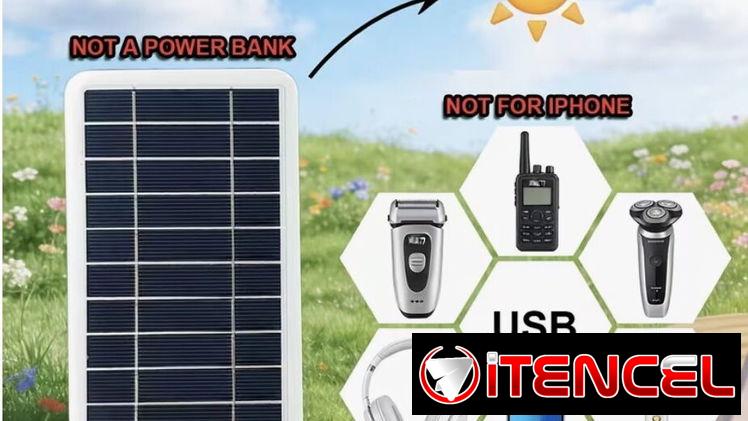 🚨 Mini cargador solar ☀️ Cargador 🔌 para mobiles.  ❌ No para iPhone