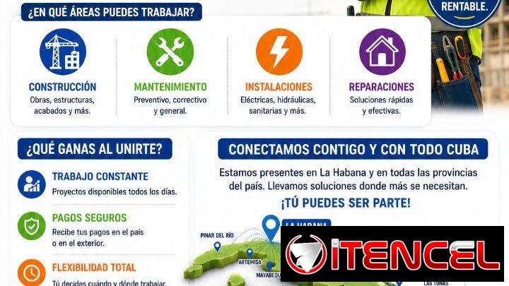 ÚNETE AL EQUIPO DE TRABAJO CON TUPINCHA EN LA HABANA 🔧