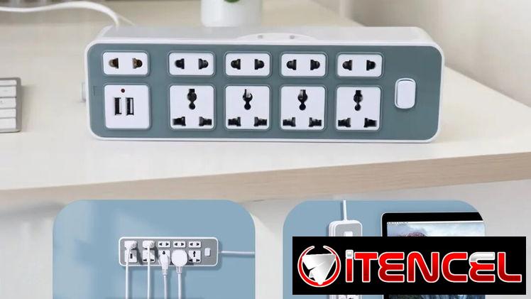Extensión electrica con Puerto USB