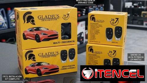 Alarmas para autos marca Gladius New a estrenar con llaveros Anti clonación !!!