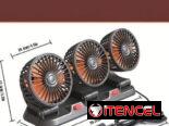 📞53884600.🎇 Ventilador USB para Auto de Tres Cabezas🎇 Mensajería disponible.🚴