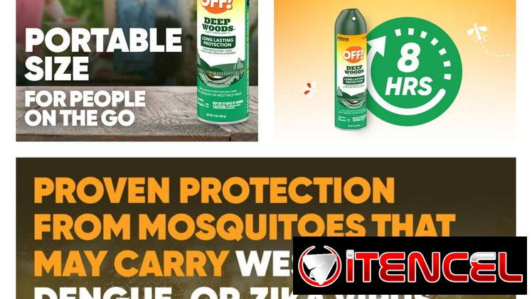 Repelente en spray para mosquitos 9oz y 8oz