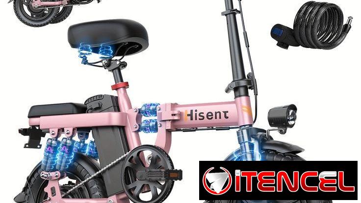 E-Bike Plegable Hisent GS5 🚲 Bicicleta eléctrica 48V/ 17.5Ah