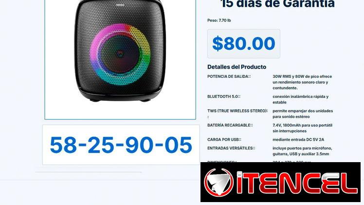 BOCINA BLUETOOTH 30W RMS (80W pico) JVC – XS-KY314PB VPT#