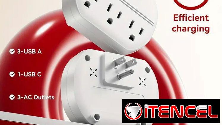 📦 Regleta de Pared con USB y Tomas AC – NUEVA
