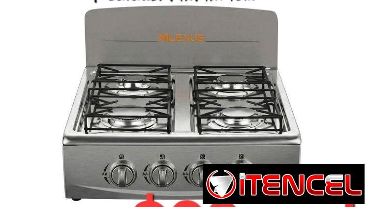 Cocina de gas desmat de 3 quemadores con Magneto(factura, mensajería, garantía) 53220916