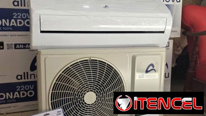 Split *All Novu* 1 tonelada 220v~60hz ✔️ Soporte, regulador de voltaje, WiFi ✔️ Tubería de cobre 3.5 mtrs, control remot