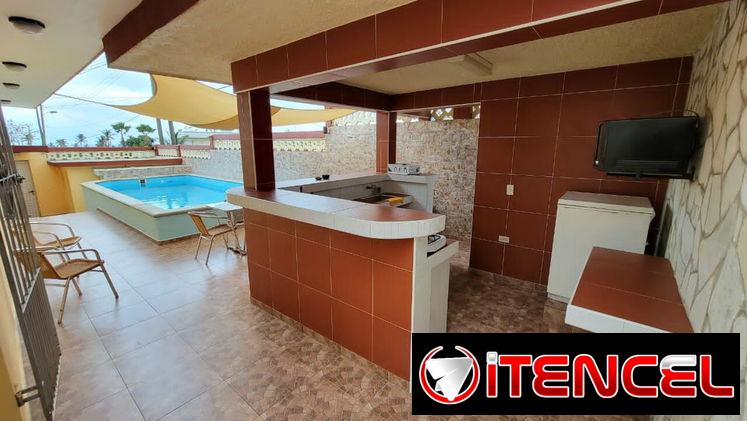 Cod.Z 🏠 Villa Privada en Boca Ciega | Piscina, Ranchón y Bar + 5 Cuartos 📶