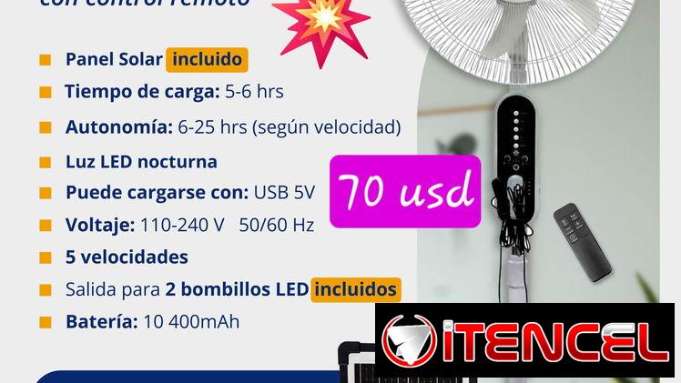 Ventilador recargable