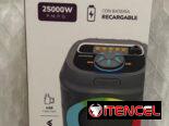 Bocina portátil recargable 25mil watts $35usd