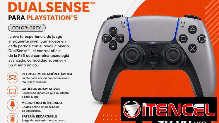 Control Inalámbrico DualSense Grey para PS5 | Mando Original PlayStation 5 en La Habana