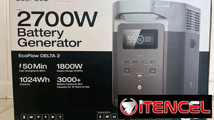 Estación de Energía ECOFLOW DELTA 2 (1034WH/2700 W).FACTURA Y DOMICILIO GRATIS en Lugares Céntricos.NUEVA en Caja.