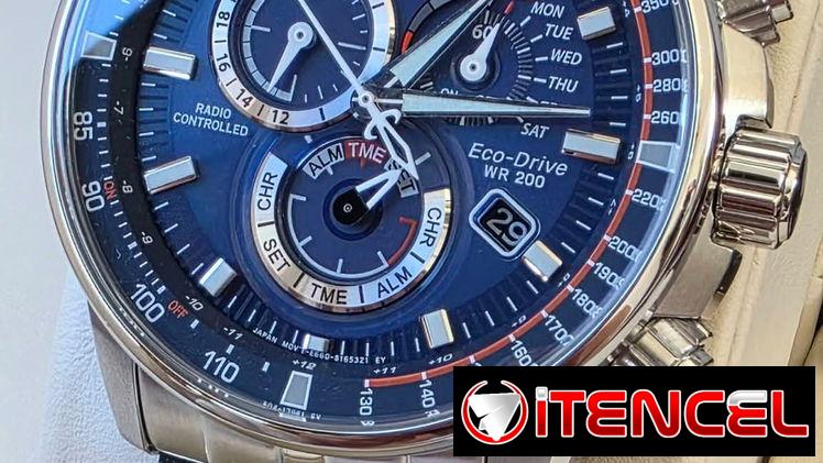 CB5880-54L citizen eco drive cronometraje atómico, calendario perpetuo, cristal zafiro, wr 200 metros