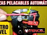 pinza pelacable automática, diseñada para pelar, cortar y crimpar cables de manera eficiente.