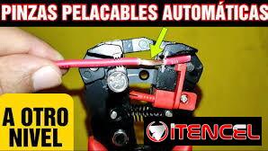 pinza pelacable automática, diseñada para pelar, cortar y crimpar cables de manera eficiente.