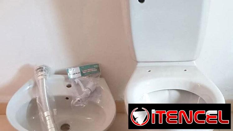 Se oferta juego de baño , blanco coco