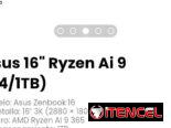 Asus 16″ Ryzen Ai 9 (24/1TB)
