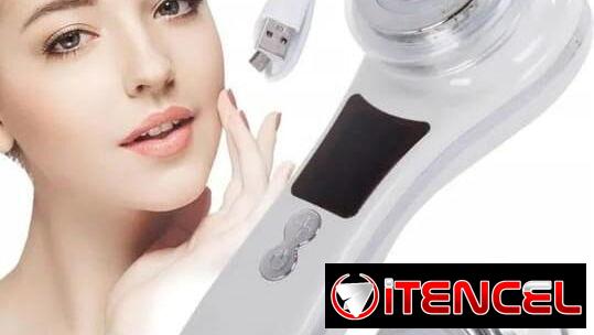Masajeador Facial Led Ultrasónico Antiarrugas Terapia De Luz. 25 USD