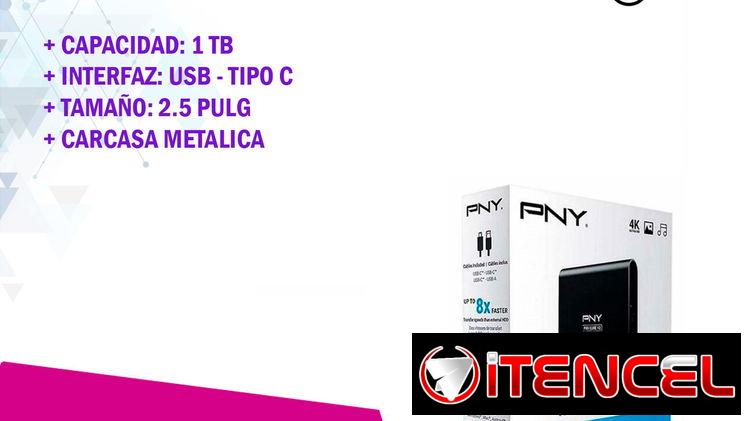 💾 SSD PNY Pro Elite V2 – Rápido, Compacto y de Alta Capacidad 💾 | 1TB | 130USD