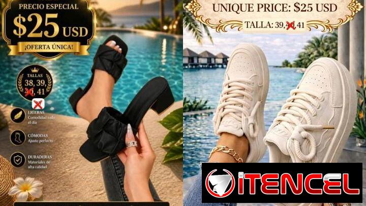 Sandalias y tenis de mujer