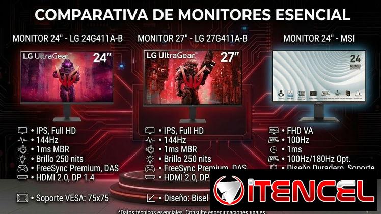 Monitor Gaming  LG 27 pulgadas FHD/IPS/144hz/1ms